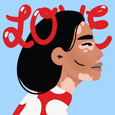 Love #1 charackter design colorful illustration flat illustration graphic design illustration love portrait procreate