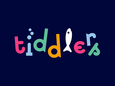 Tiddlers - Play Cafe Branding branding logo menu design play cafe playful sea themed toddlers logo website design