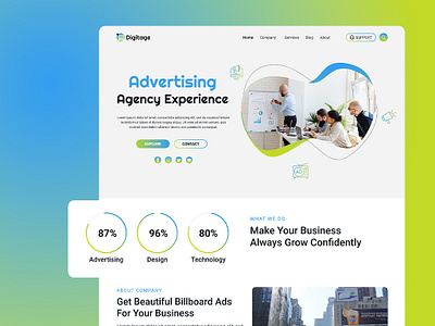 Advertising agency - website design and develop theme advertisign agency design advertising agency advertising website design advertising website ui agency website design agency website ui web design website design website design ui