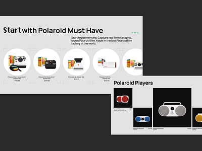 WebRedesign/Polaroid corporate design graphic design ui ux web web design