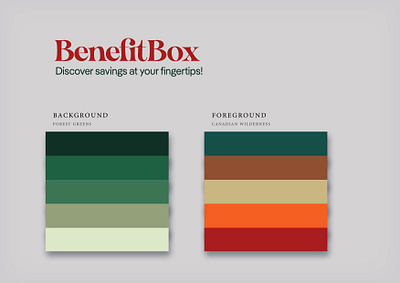 BenefitBox Brand Design - Mood Board brand design branding business design canada color design design systems illustration mood board product design professional design