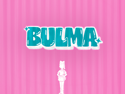 Bulma branding bulma dragon ball graphic design illustration lettering logo typography