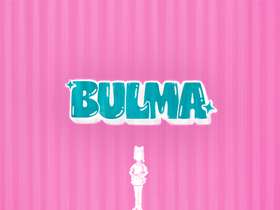 Bulma branding bulma dragon ball graphic design illustration lettering logo typography