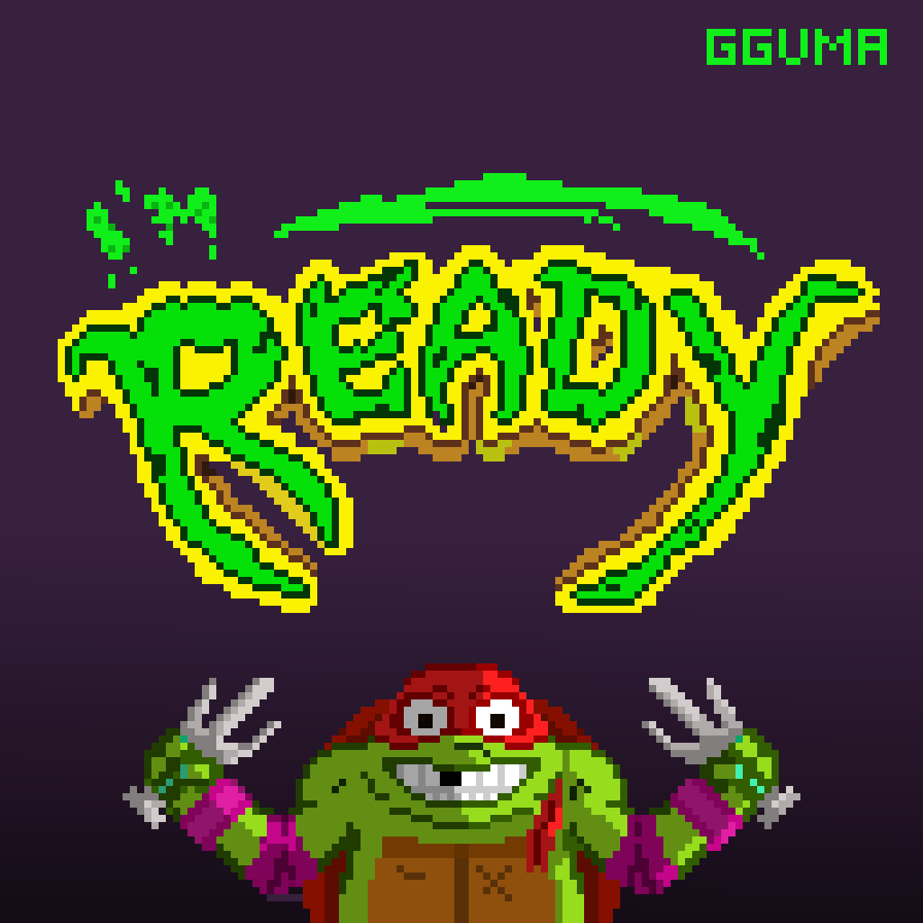 TMNT Mutant Mayhem - Fanart illustration ilustración mutantmayhem pixelart pixelartist tmnt videogame