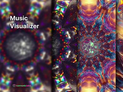 Kaleidoscopic Visualizers after effects aftereffects animation dj kaleidoscope vfx visual design visualarts