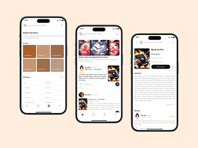 Greatreads App books goodreads mobile product design social ui ux