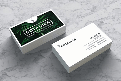 Botanica Business Card graphic design logo