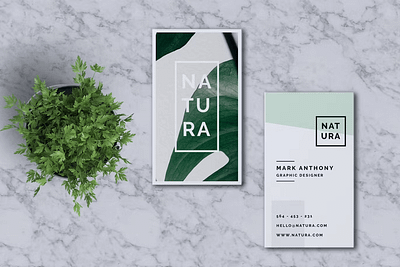 Nature Business Card graphic design