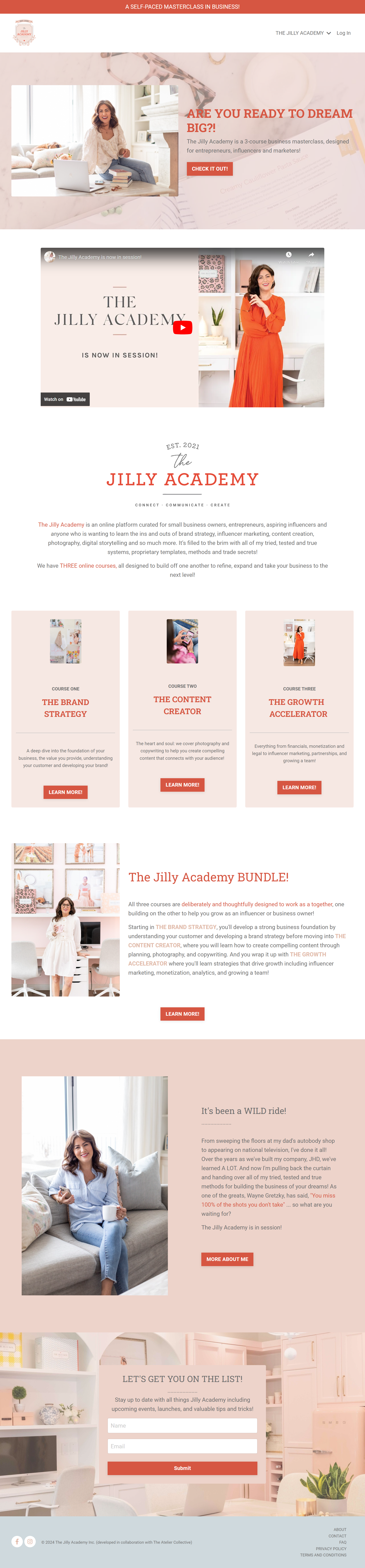 Dream Big Website automations brandboard captivatingdesign coaching website design ghl automations ghl funnel ghl website gohighlevel highconversion illustration kajabi landing page kajabi websites life coach showit showit website ui virtual assistant wordpress website