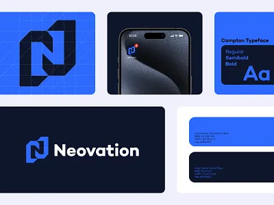 Neovation - Logo Design ai solution app logo automation best logo designer brand brand and identity creative modern logo cutting age technology innovation letter mark n logo logo designer logo presentation logotype minimal minimalist logo monogram geometric logo n logo startup branding tech vector icon mark symbol