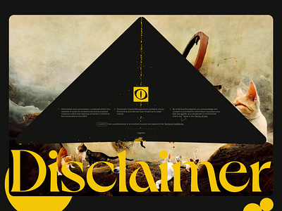 "Golden sand". Symbiotic Capital Management website/Disclaimer web design