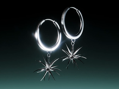 3D MetalHeart Earrings™ 3d jewelry