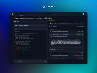Softgen.ai platform design ai ai app ai design ai developer ai platform platform startup design ui ui design ux