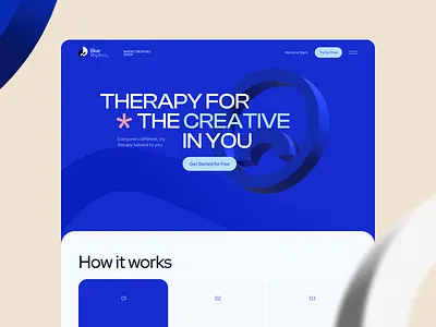 BlueRhythm landing design branding concept design design health health landing health website landing ui web concept web design web ui website