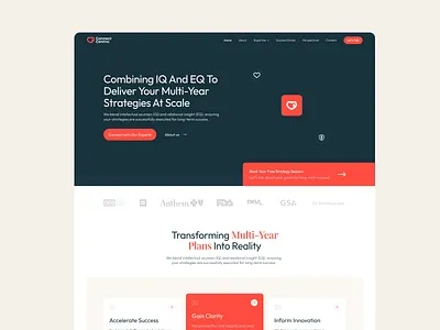 ConnectCentric landing design consultancy landing landing design landing page ui ux web design webflow webflow design webflow website website