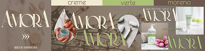 AMORA Skincare brand design branding design graphic design logo typography visual identity