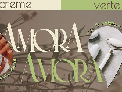 AMORA Skincare brand design branding design graphic design logo typography visual identity