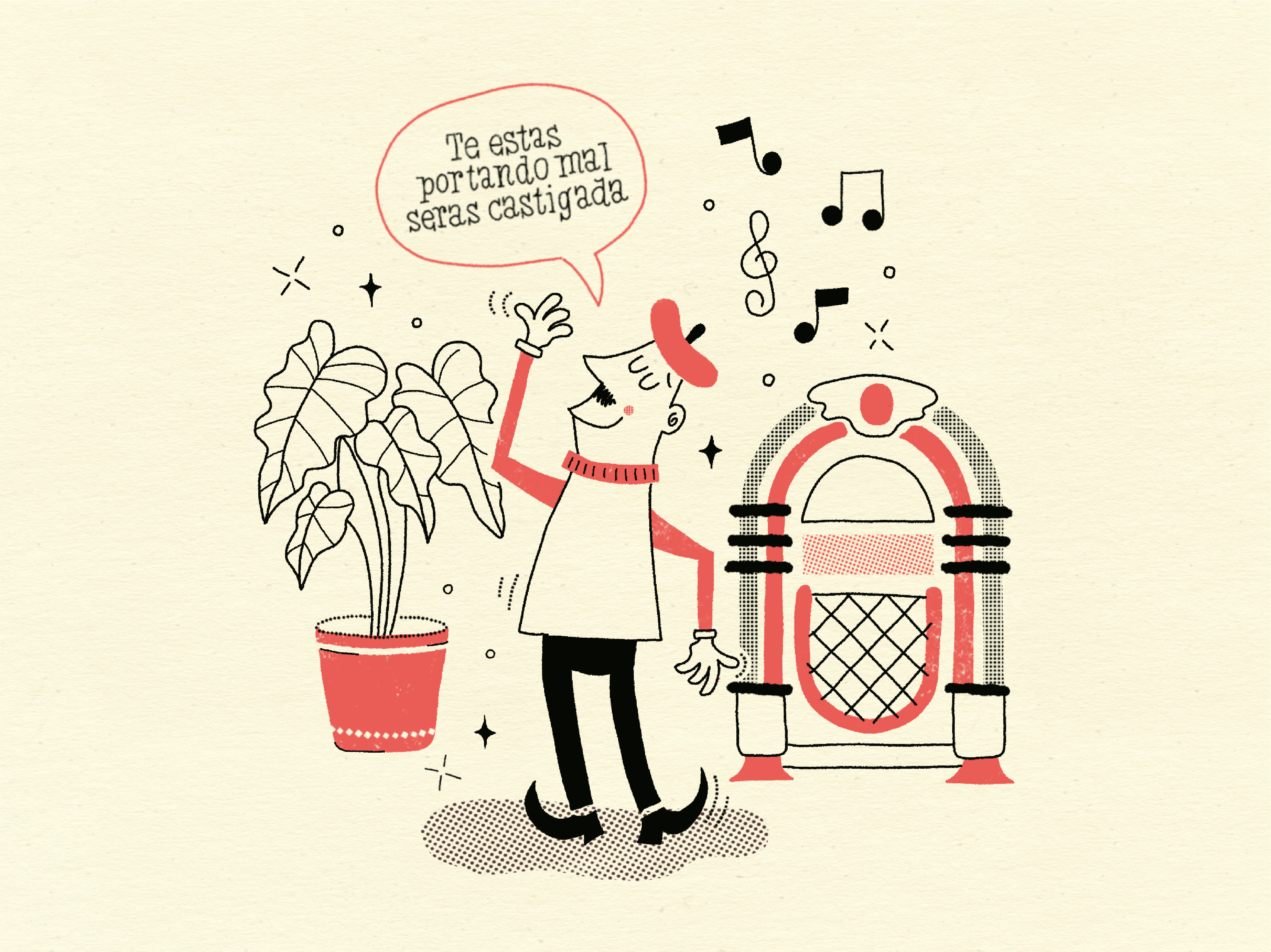 Mid-Century Cookbook Illustration graphic design illustration midcentury procreate