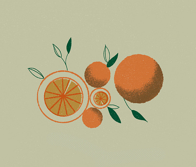 Retro orange illustration art digital digital art graphic design illustration procreate retro retrosupply