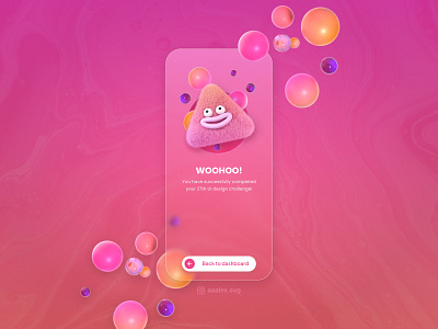 90-Day UI Design Challenge: Day 27 app design design design challenge illustration success success message ui ui design ui designer ui element ui inspiration ui trends uiux user interface design uxui