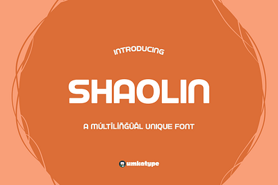 Shaolin - Display Font font design header font plain font sophisticated font