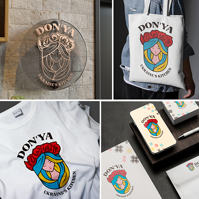 Rebranding for "Ukraine's Kitchen". Brand "Don'ya" brand design branding design graphic design illustration logo logodesign vector