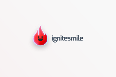 IgniteSmile - Fiery Passion and Friendly Charm branding graphic design logo positiveenergy