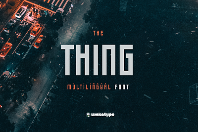 Thing - Display Font font design handmade outstanding font strong font type кириллица