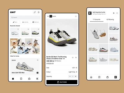 807 Sneakers - Marketplace mobile apps account app app design catalouge ecommerce filter ios marketplace mobile online store profile shoes shoes mobile app shop shopify sneakers sneakers shop store uiux woocommerce