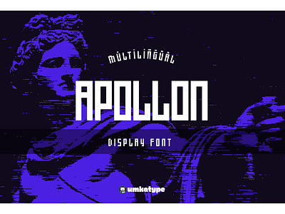 Apollon - Modern Display Font font design geometric font impressive font