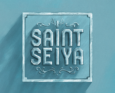 Saint Seiya graphic design illustration logo saint seiya typography