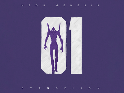 EVA 01 01 eva 01 graphic design illustration neon genesis evangelion typography