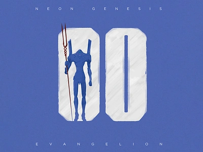 EVA 00 00 design eva 00 graphic design neon genesis evangelion typography