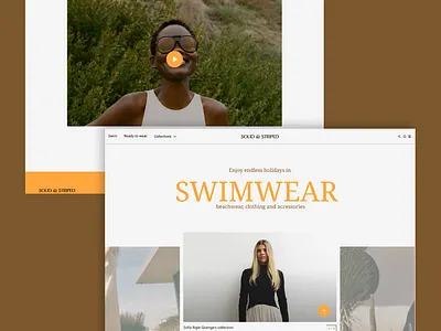 SOLID & STRIPED _ REDESIGN _ EXERCISE branding dailyui figma graphic design logo ui webdesign