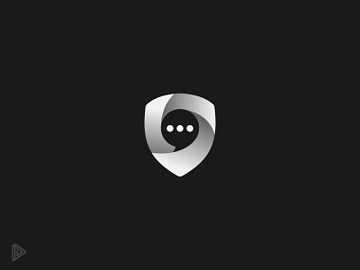 Secured Chat logo chat logo chat security logo security logo shield logo