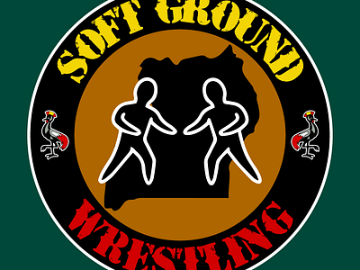 Soft Ground Wrestling (SGW) Logo aew design illustrator logo prowrestling sgw soft ground wrestling softground uganda wrestling wwe