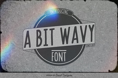 A BIT WAVY FONT by Beast Designer fancy cursive