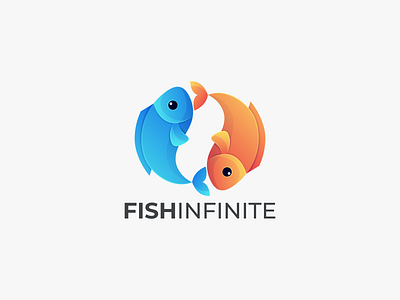 FISH INFINITE branding design fish fish infiniti design graphic fish infiniti logo graphic design infiniti logo