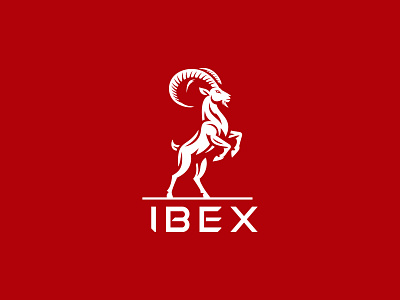 IBEX LOGO alps animal animals antler app branding capricorn forest high up ibex illustration jump jumping mountain rgb rock rough steep vector wildlife