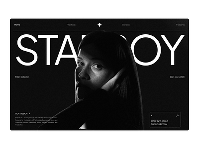 Fashion website - Starboy brand clothing design ecommerce fashion fashion design hero section layout style typography ui user interface ux web design website