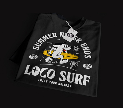t-shirt Surf Shop Branding branding illustration
