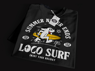 t-shirt Surf Shop Branding branding illustration
