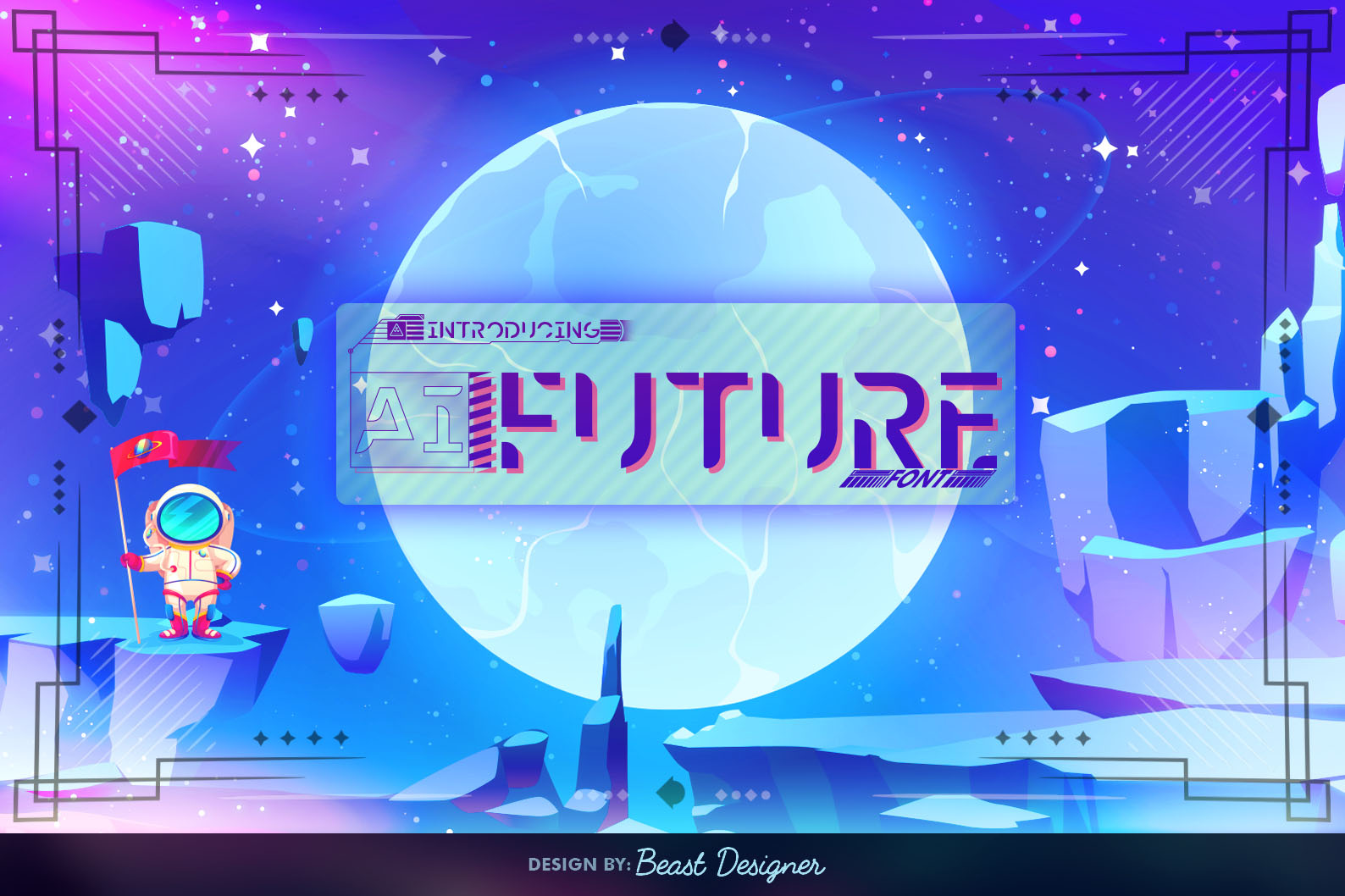 AI FUTURE FONT By Beast Designer next gen font design