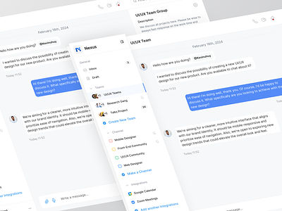Inbox Conversations chat clean collaborate collaboration conversation dashboard design product inbox message messages product saas team web website