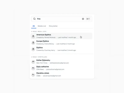 🔍 Search Modal app card clean dashboard minimal panel product productivity saas design search modal ui ui component ux web web app