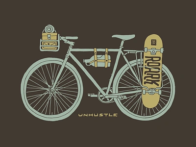 Roark Shirt Design apparel bicycle bike design graphic growler mightymoss roark skateboard t shirt unhustle