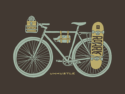 Roark Shirt Design apparel bicycle bike design graphic growler mightymoss roark skateboard t shirt unhustle
