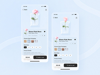 Flower Delivery App mobile mobile interface ui