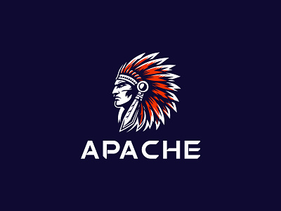 APACHE LOGO apache logo branding casino elegant resort service simple strong ui ux vector