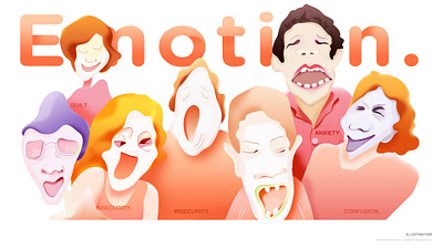 Emotion graphic design illustration